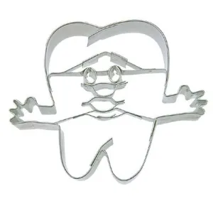 Tooth Cookie Cutter with Embossed Face Detail