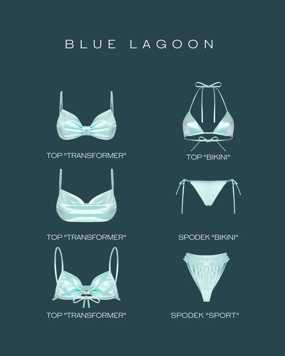 Top "Bikini"   Spodek "Sport" - Blue Lagoon