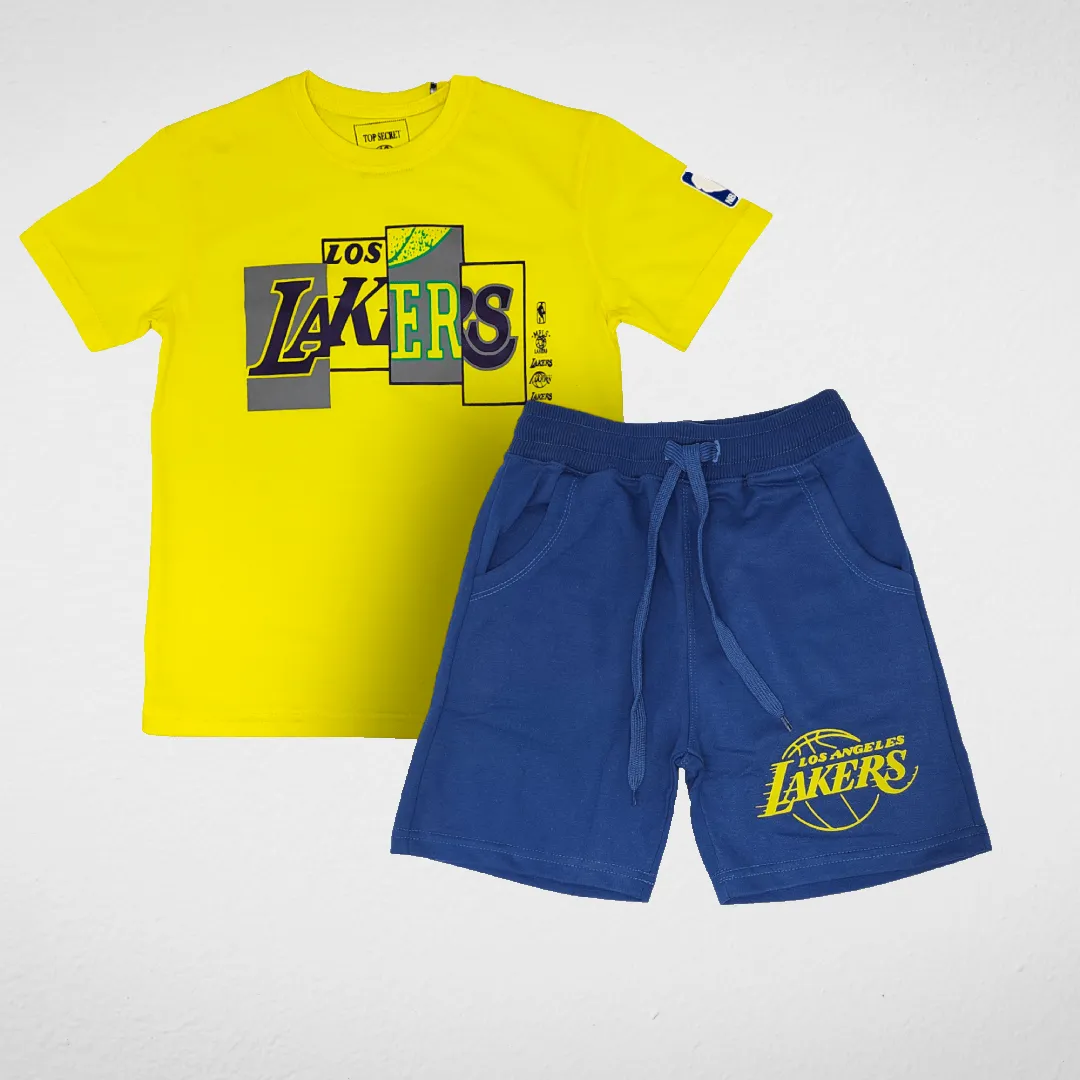 Top Secret Boys Summer Pajama - Lakers Yellow