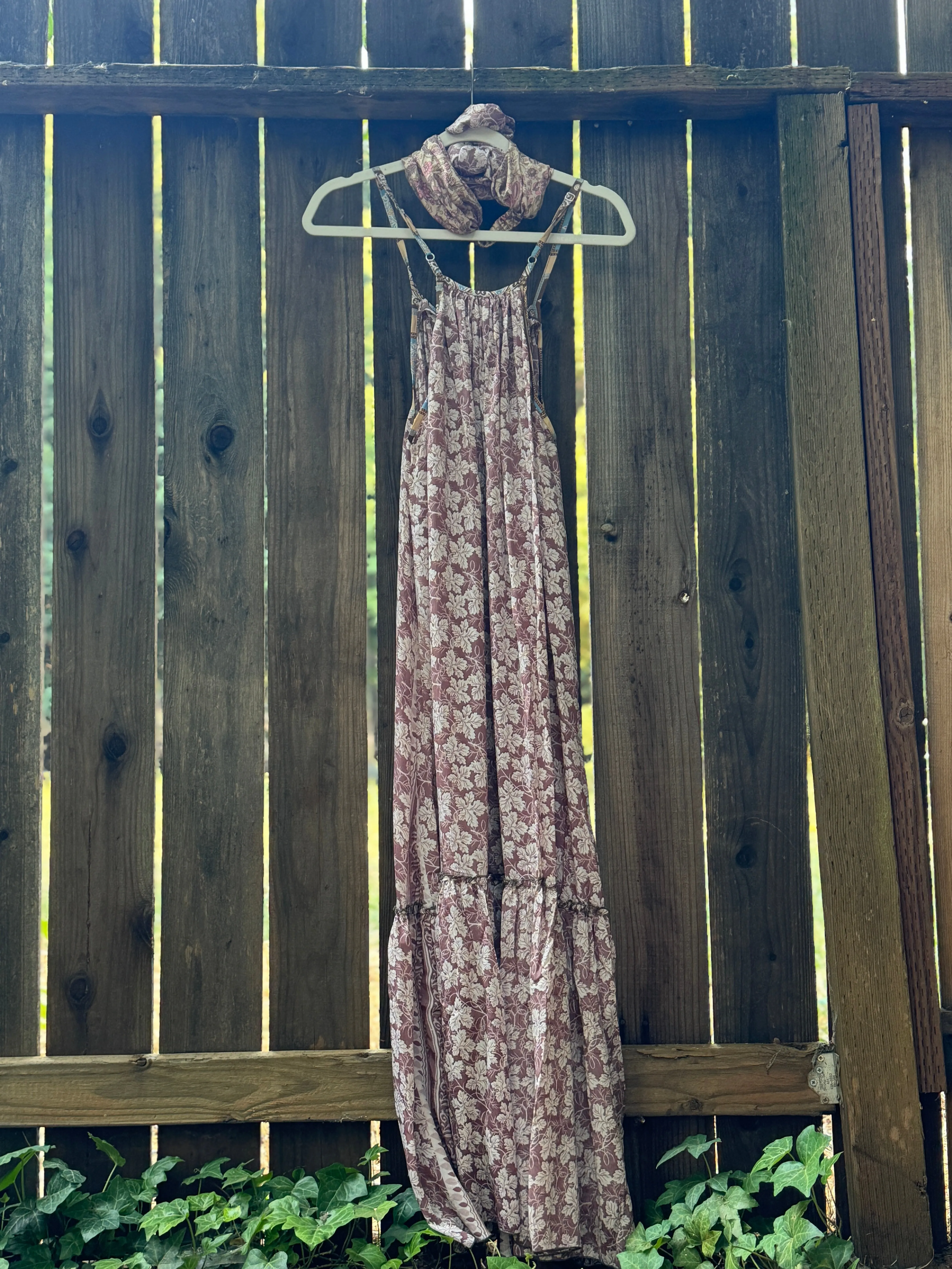 Topanga Maxi Dress - M - Mauve Mood