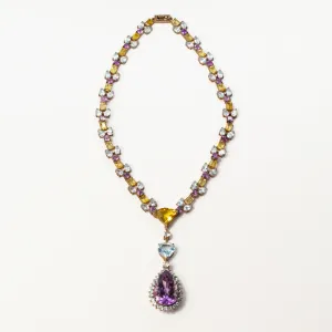 Topaz and Amethyst Necklace