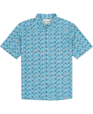 Tori Richard Shoal Cool S/S Shirt / Pool