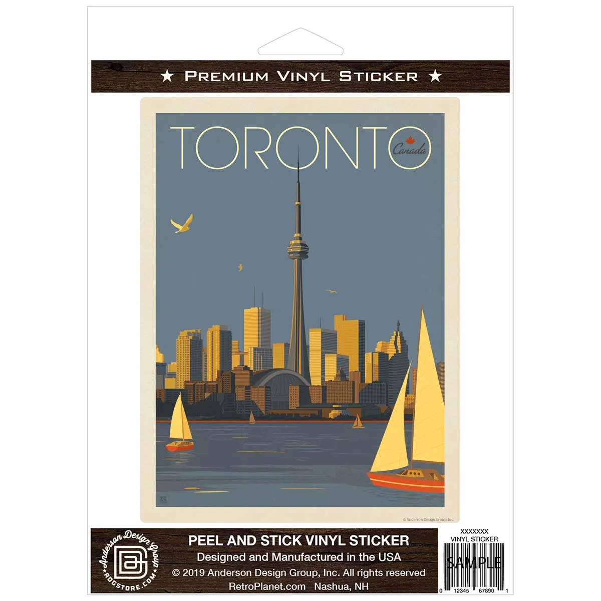 Toronto Canada CN Tower Vinyl Sticker