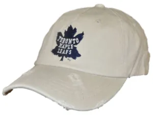 Toronto Maple Leafs Retro Brand Beige Worn Vintage Flexfit Hat Cap