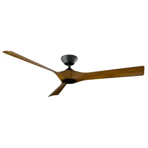 Torque 58" Ceiling Fan in Matte Black & Distressed Koa