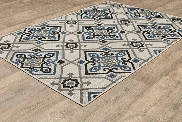 Torrey 004Y1 Beige/Blue Rug