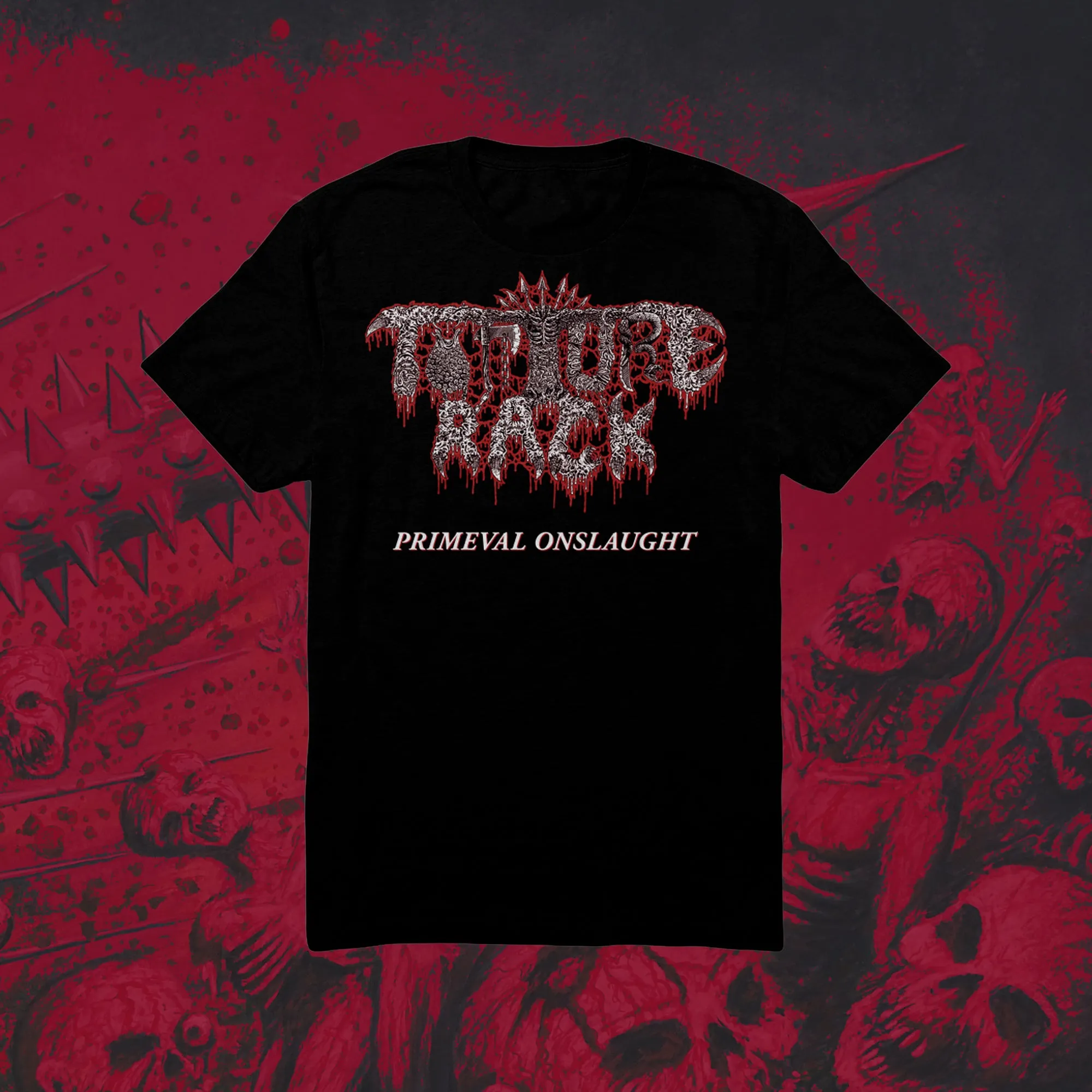 TORTURE RACK - PRIMEVAL ONSLAUGHT T-SHIRT