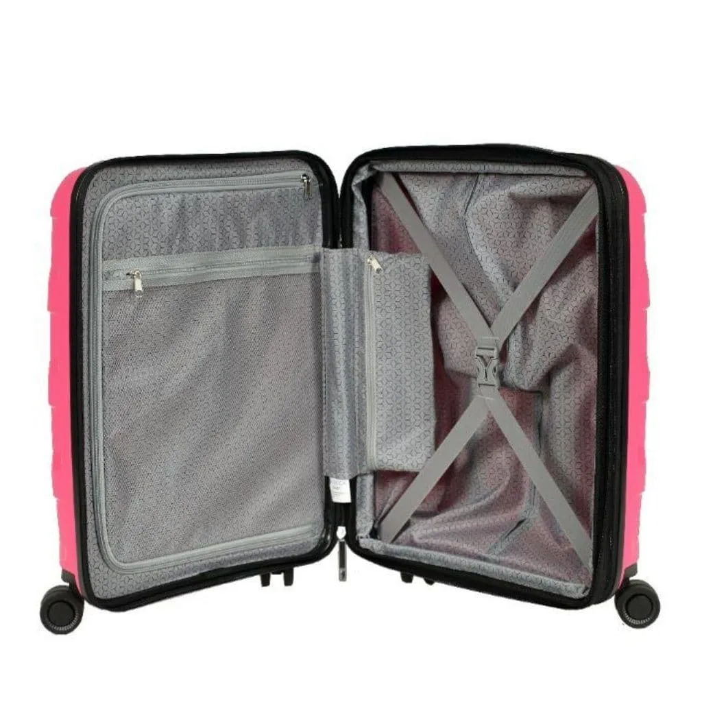 Tosca Comet 2 Piece Carry On & Large Hardsided Suitcase Duo - Black