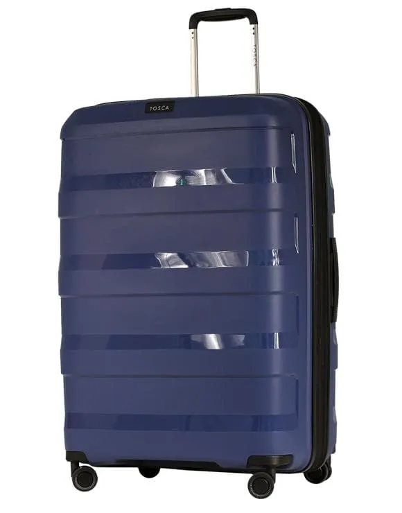 Tosca Comet 2 Piece Carry On & Large Hardsided Suitcase Duo - Blue