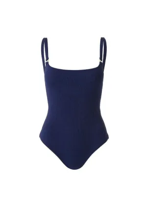 Tosca Over The Shoulder One-Piece Navy Ridges