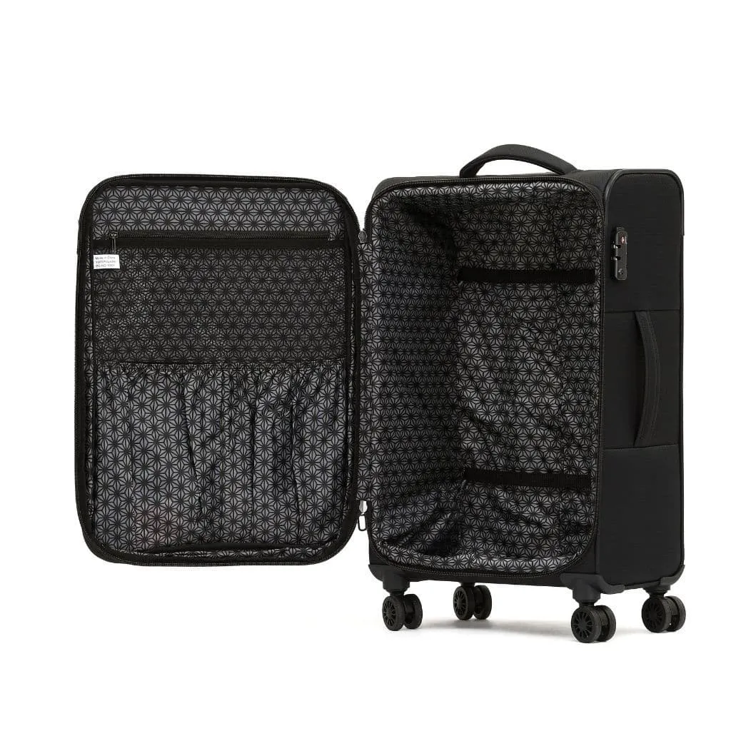 Tosca So lite 3.0 Carry On Softsided Spinner Suitcase - Black