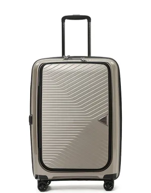 Tosca - Space X 25in Medium dual opening Suitcase - Champagne