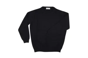 Totò Cashmere Jumper - Navy Blue