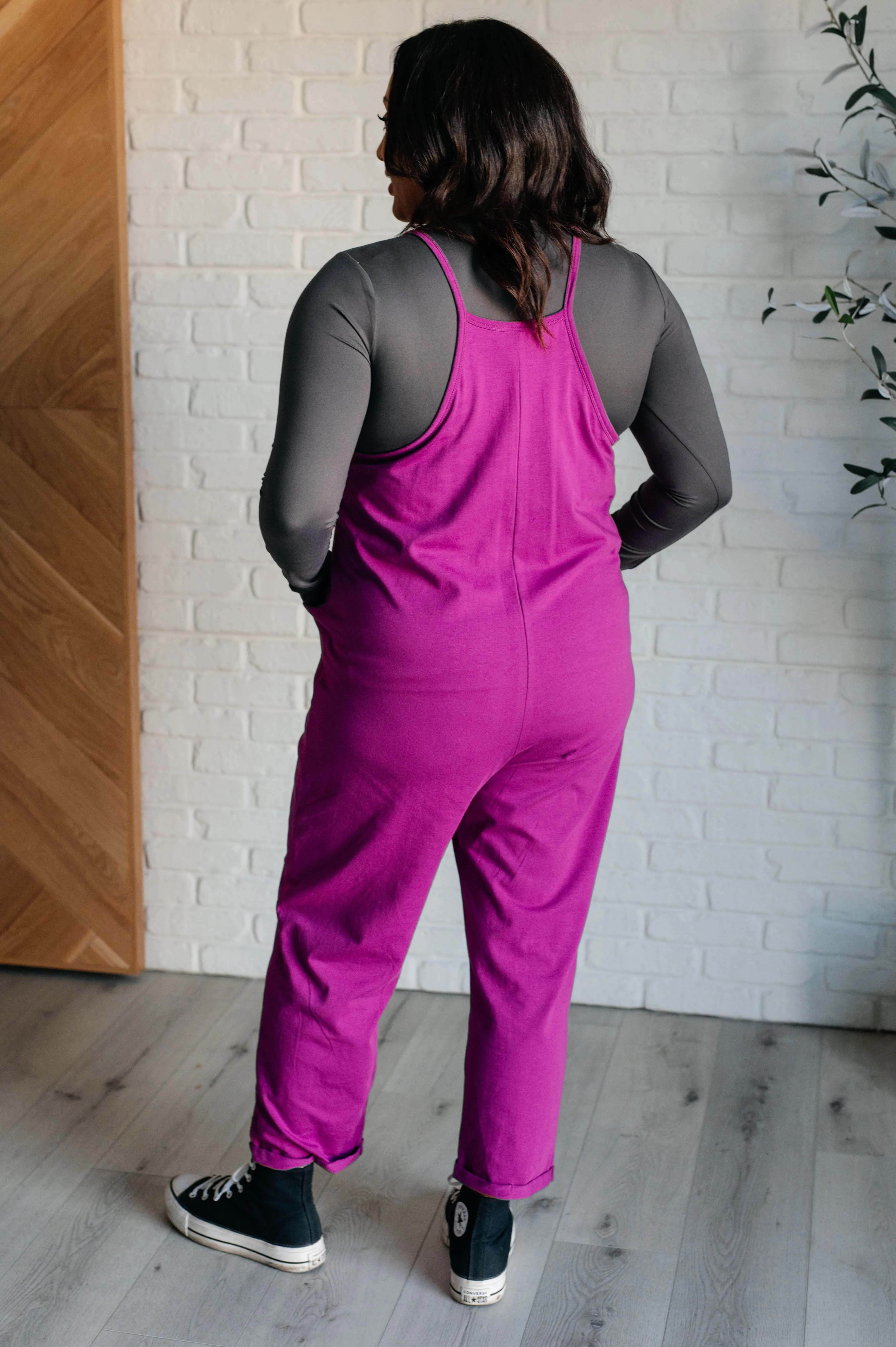 Totally Me Spaghetti Strap Jumpsuit in Light Plum - 11/13