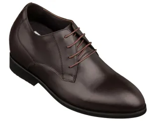 TOTO - K8009 - 3.6 Inches Taller (Coffee Brown) - Dress Oxford