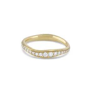 Touch Diamond Stack Ring, Pavé