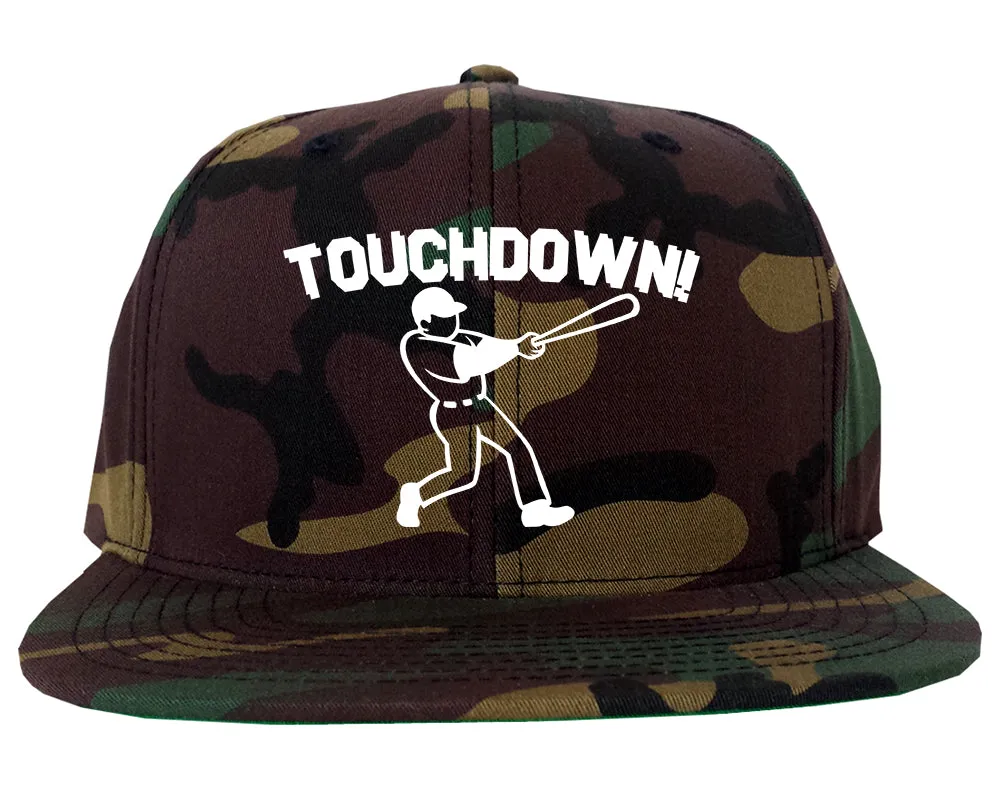 Touchdown Baseball Meme Mens Snapback Hat