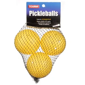 Tourna Outdoor Pickleball Balls 3-Pack [Yellow]