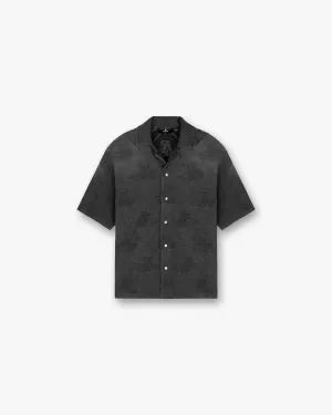 Towelling Shirt - Jet Black