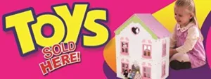 Toys Sold Here (Girl) Vinyl Banner Sign