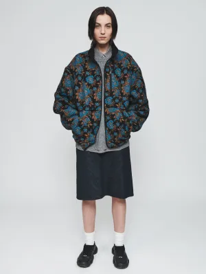 Track Jacket in Blue Floral