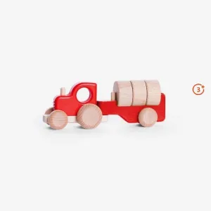 Tractor with Blocks - Red