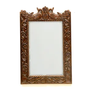 Traditional Carved Ethnic Mirror