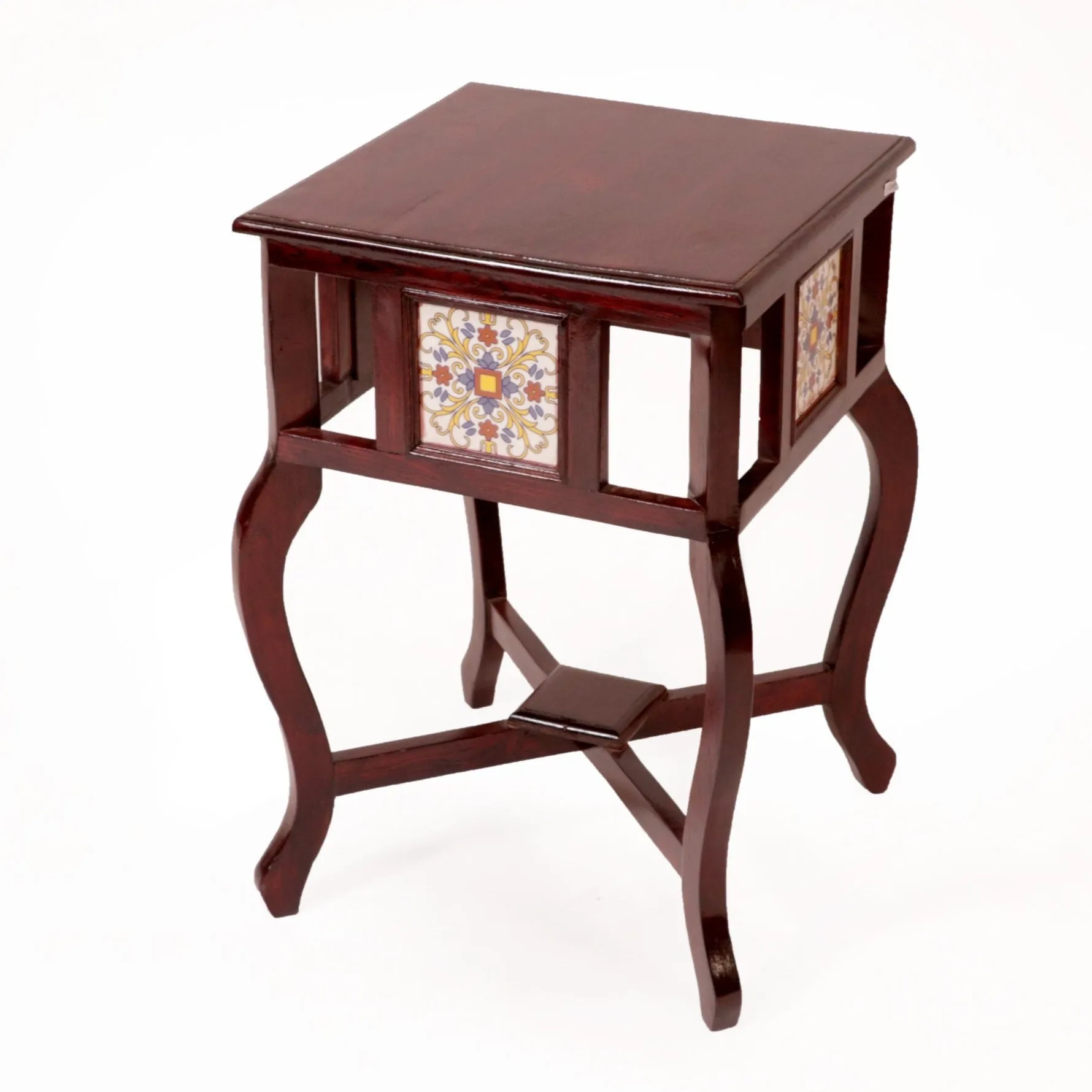 Traditional Classic Tiled End Table