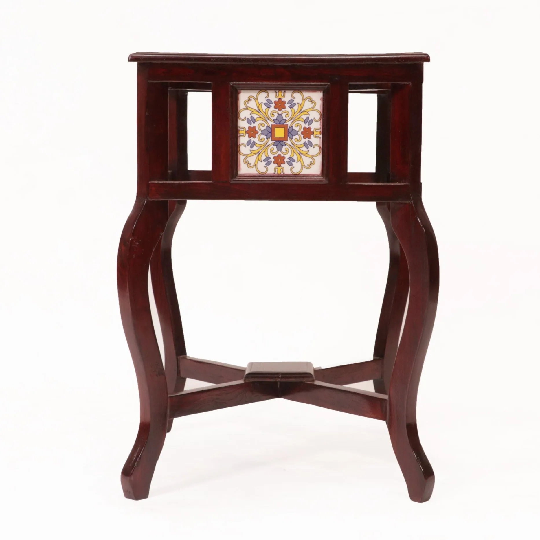 Traditional Classic Tiled End Table