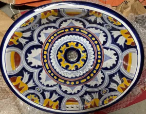 Traditional Mexican Sink-Circulos Azules