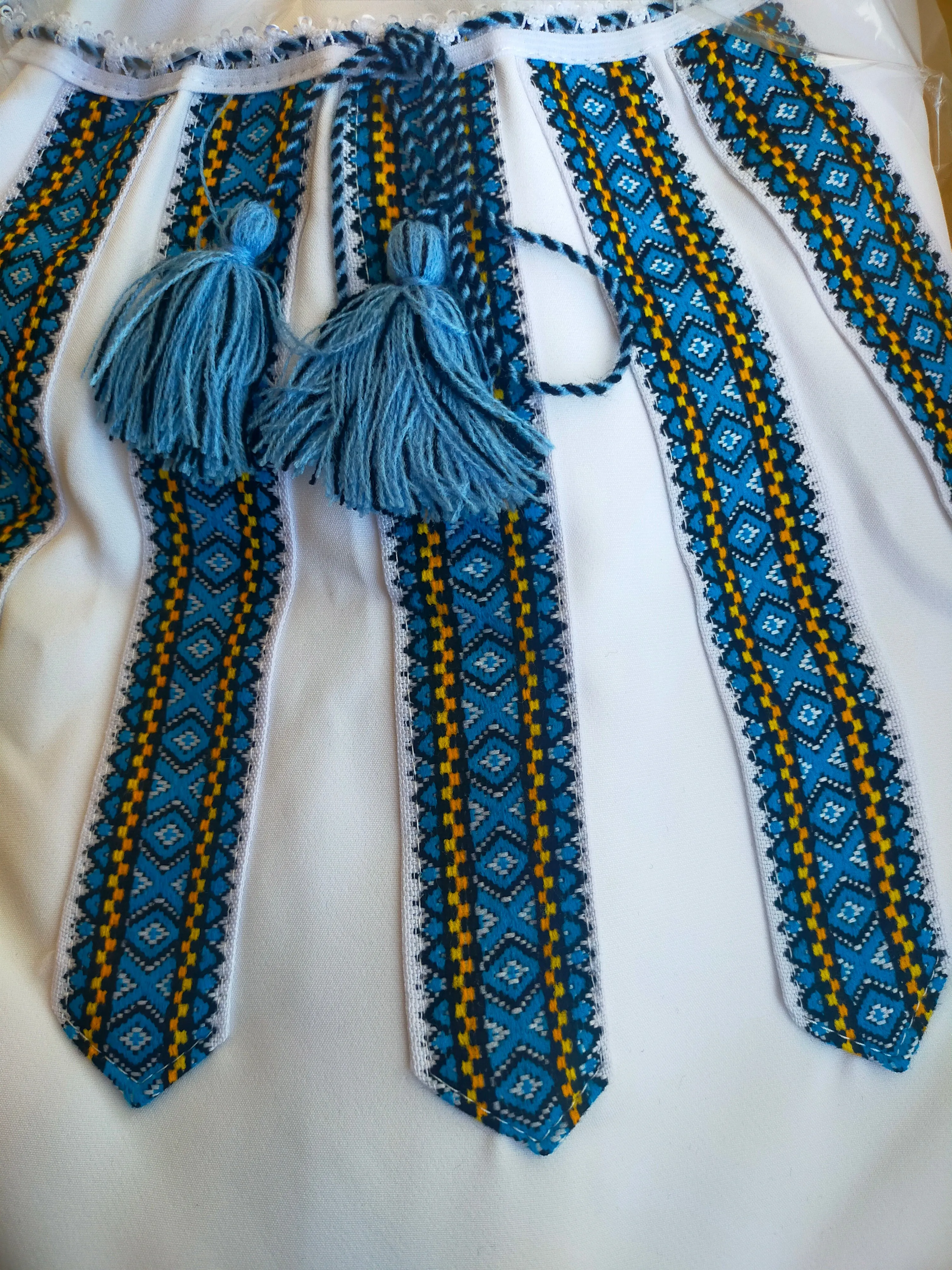 Traditional summer Ukrainian embroidered dress