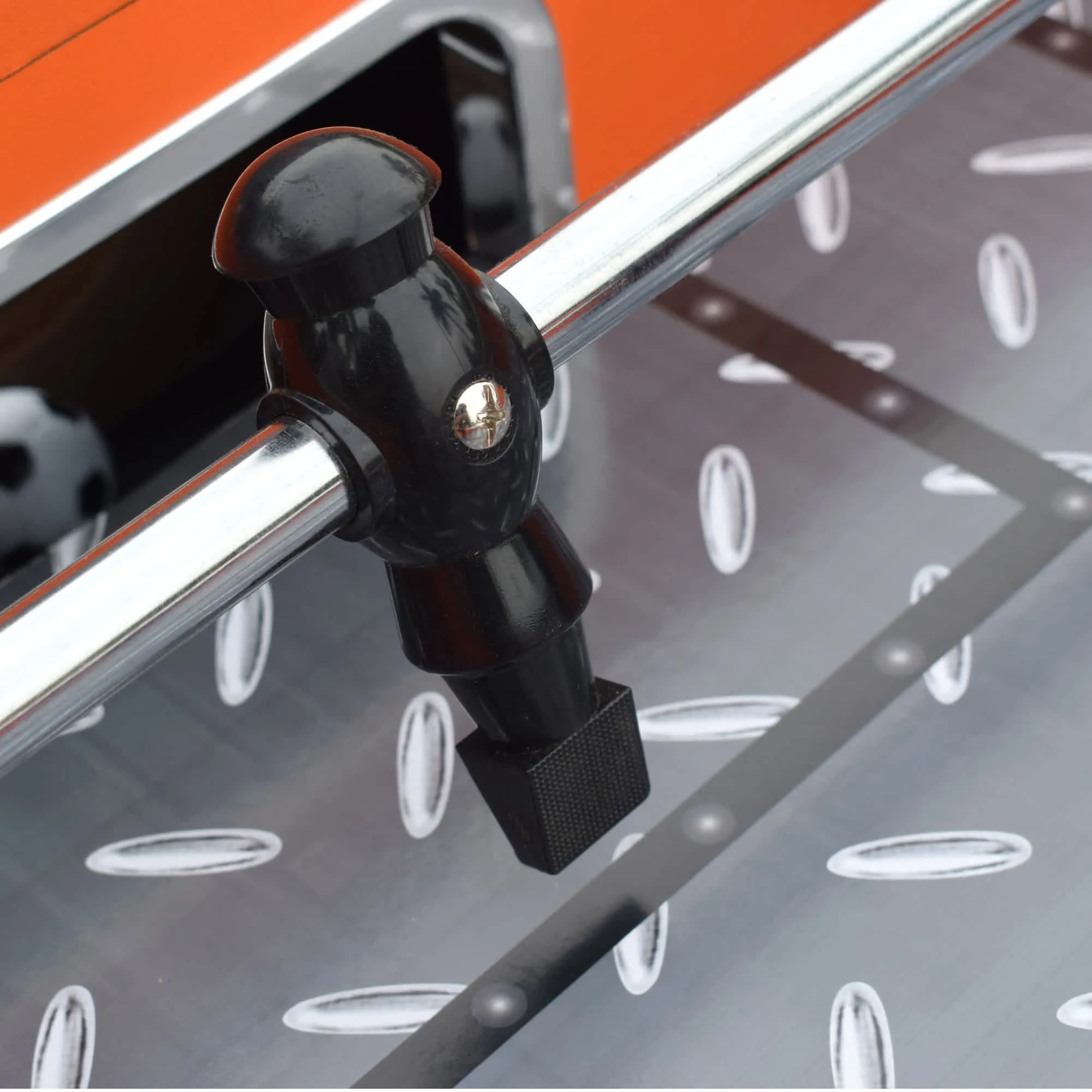 Trailblazer 56-in Foosball Table - Black Silver and Orange