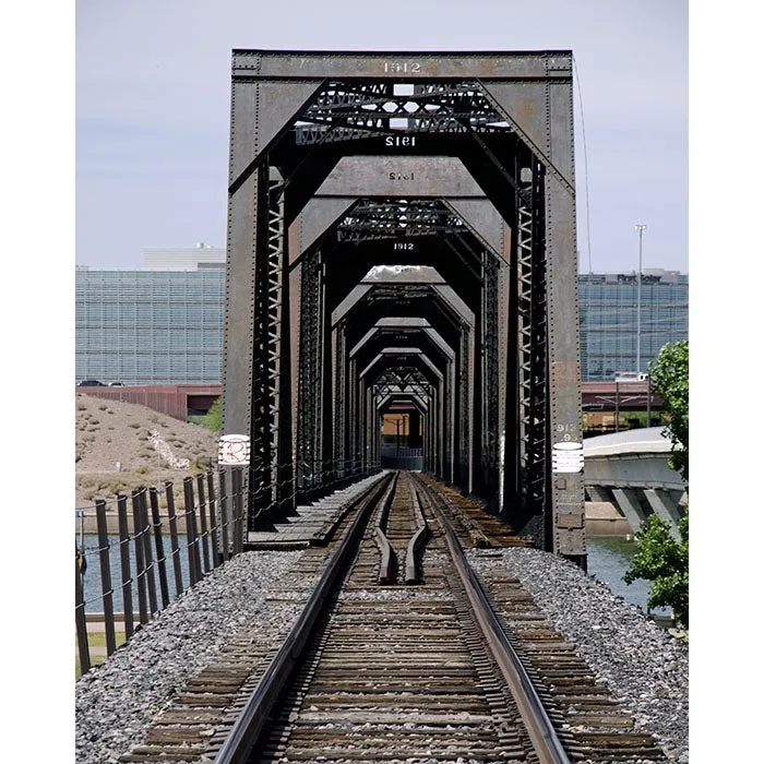 Train Track Printed Backdrop