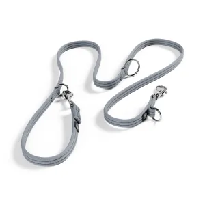 Training Double Ended Dog Lead | 2m Length -  Metal Grey