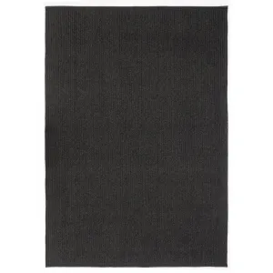 Trans-Ocean CALAIS Indoor/Outdoor Power Loomed  Durable Area Rug  - Charcoal