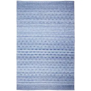 Trans-Ocean HUDSON  Indoor/Outdoor Hand Woven Polyester Handmade Area Rug  - Blue