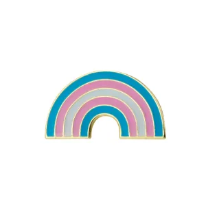 Transgender Pride Rainbow Enamel Pin