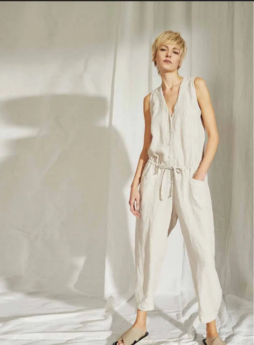 Transit Lightweight Linen Jumpsuit