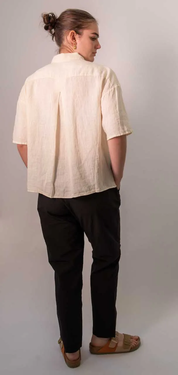 Transit Par Such Short Sleeve Pocket Shirt in Ivory