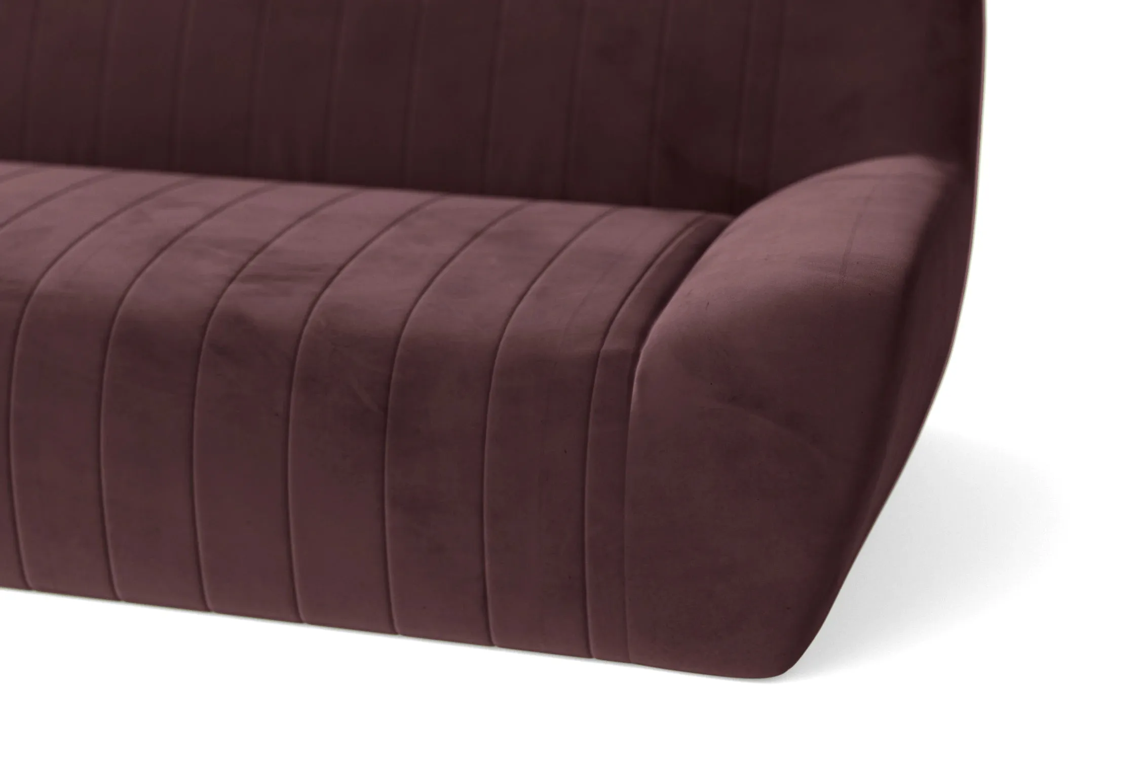 Trapani 3 Seater Sofa Grape Velvet