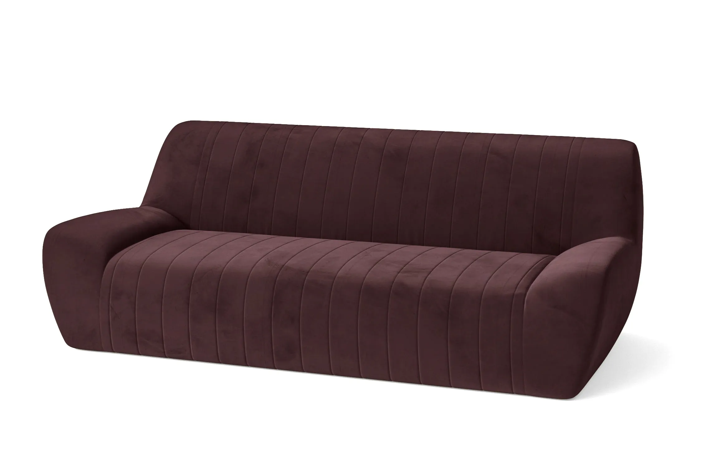 Trapani 3 Seater Sofa Grape Velvet