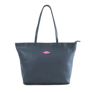 Trapecio Tote Bag - Navy/Pink by Pampeano