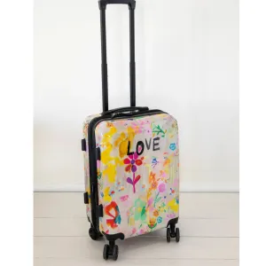 Travel Happy Carry-On Suitcase - Life Is A Canvas Love