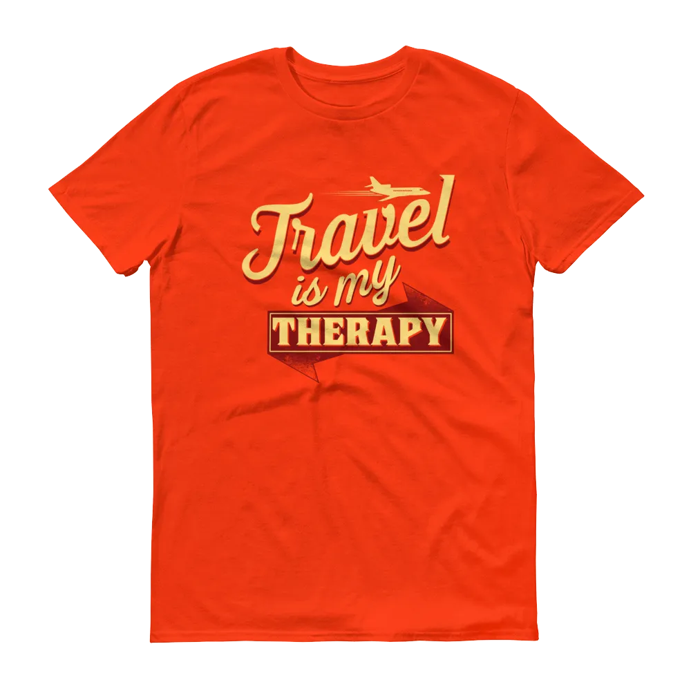 Travel is my Therapy Unisex Short Sleeve T-shirt