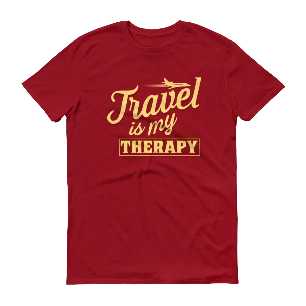 Travel is my Therapy Unisex Short Sleeve T-shirt