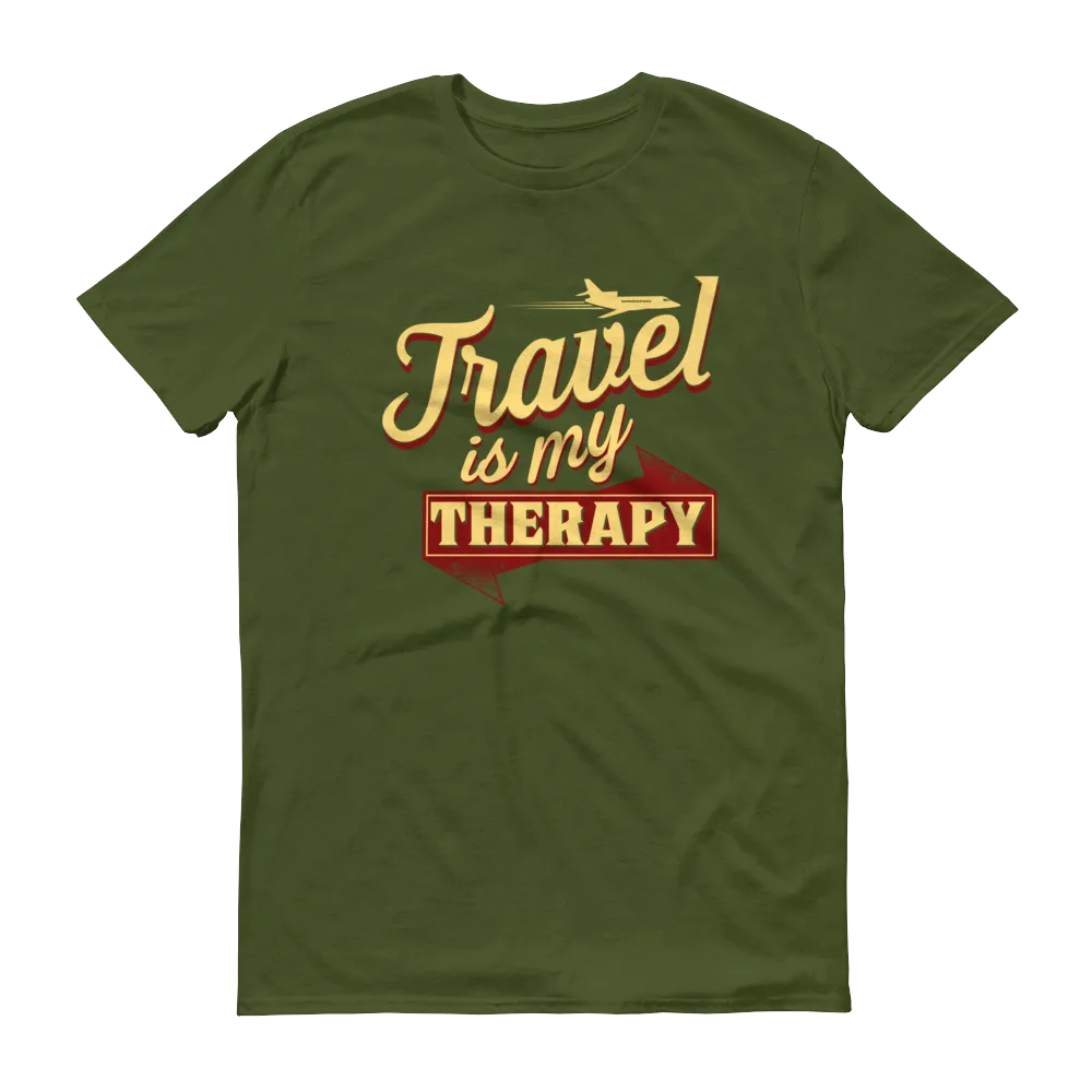 Travel is my Therapy Unisex Short Sleeve T-shirt