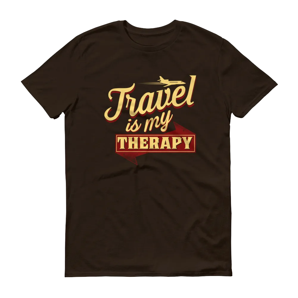 Travel is my Therapy Unisex Short Sleeve T-shirt