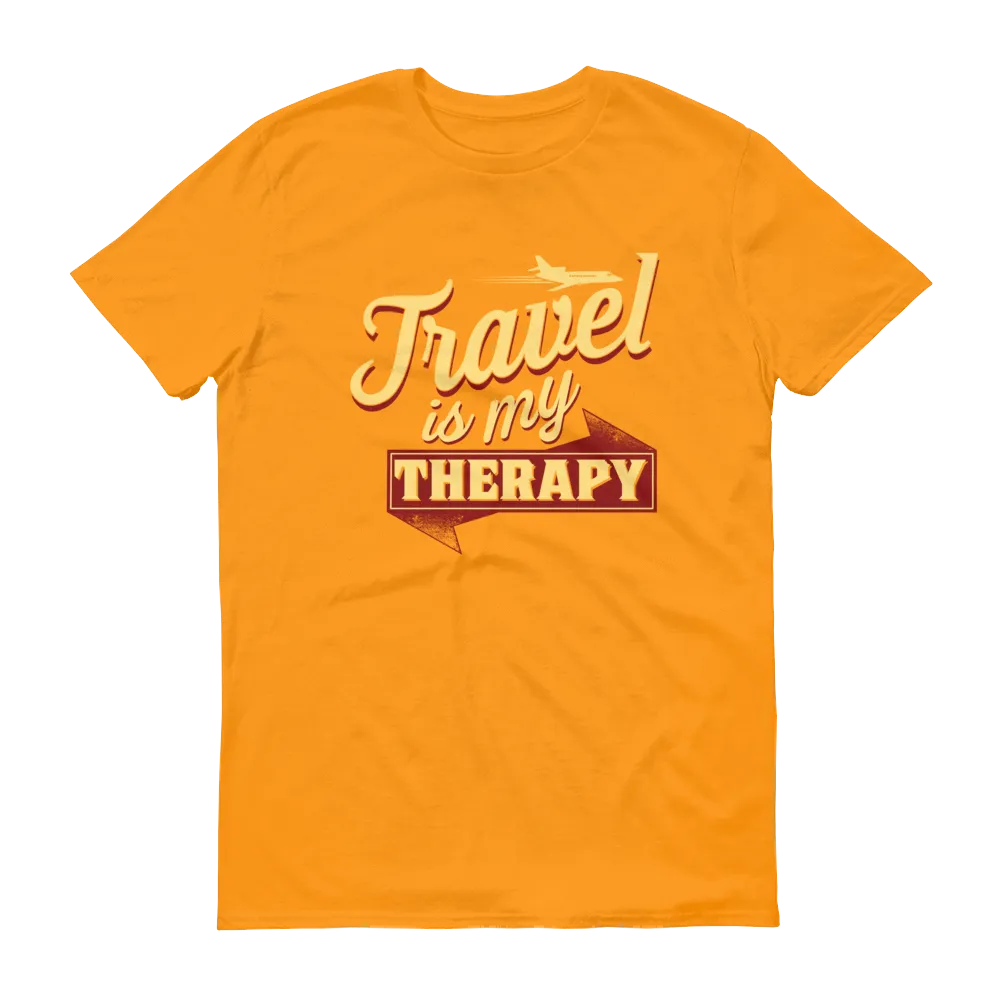 Travel is my Therapy Unisex Short Sleeve T-shirt