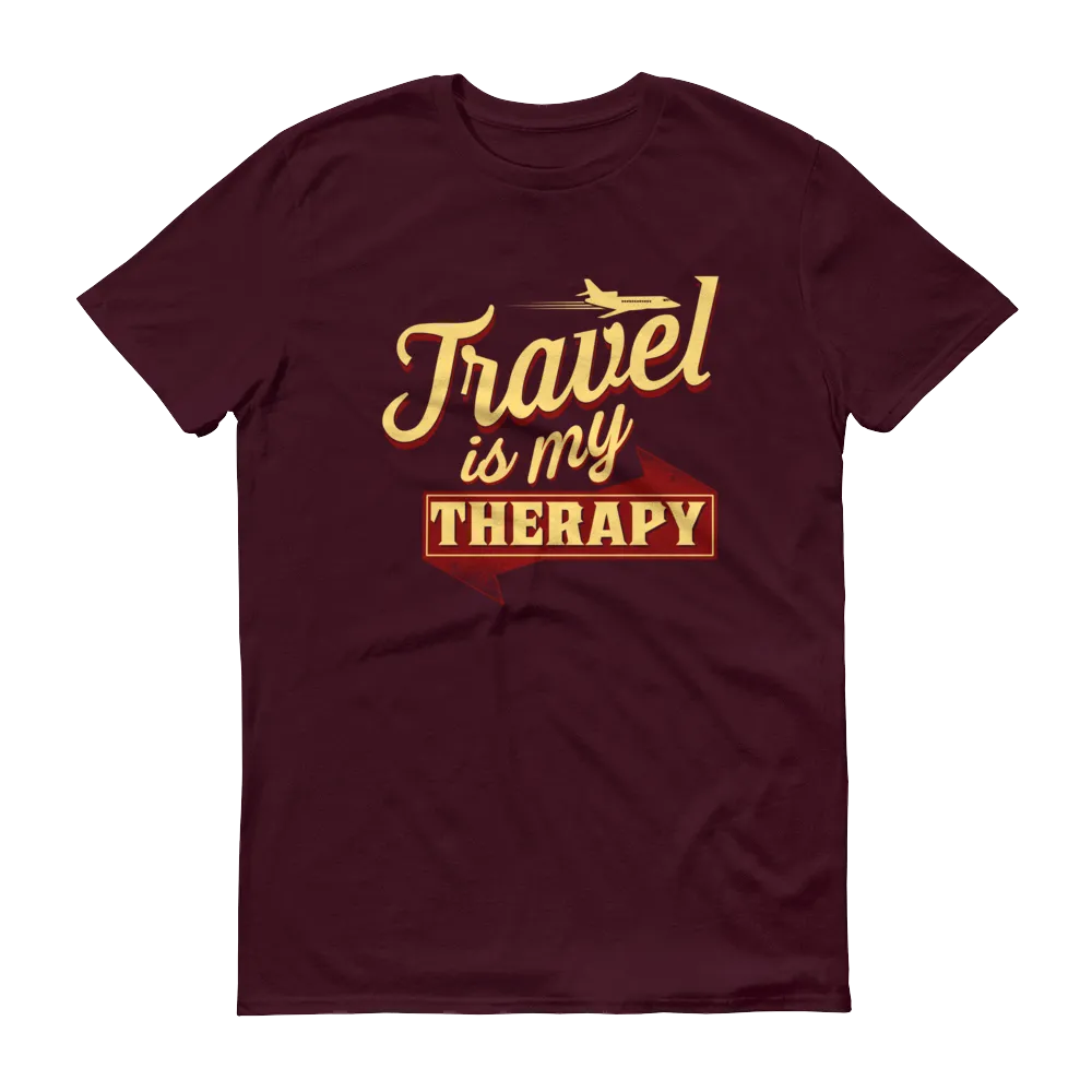 Travel is my Therapy Unisex Short Sleeve T-shirt