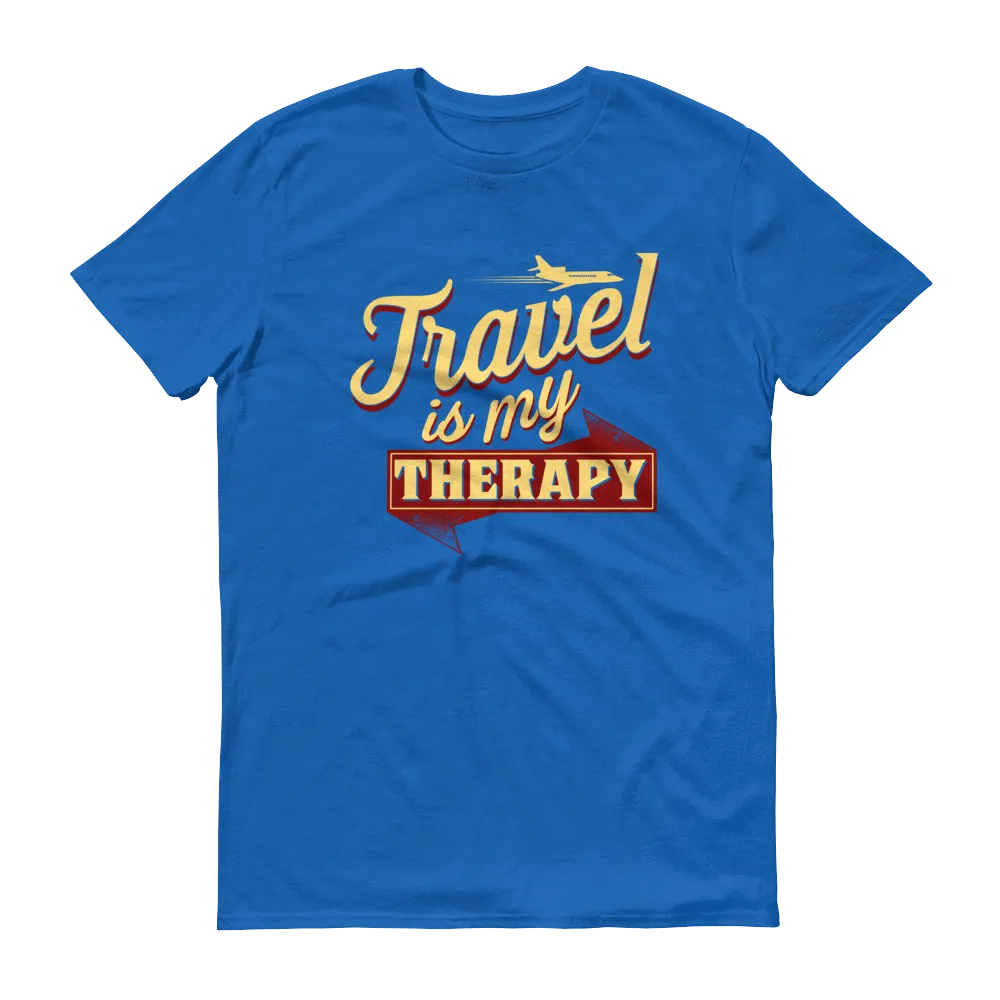 Travel is my Therapy Unisex Short Sleeve T-shirt